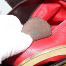 CELINE Circle Shoulder Bag Leather Brown Gold Auth 147388-12