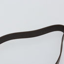 CELINE Circle Shoulder Bag Leather Brown Gold Auth 147388-14