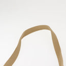 Christian Dior Honeycomb Canvas Shoulder Bag Beige Gold Auth 147390-8