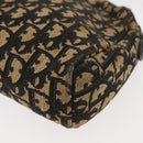 Christian Dior Trotter Canvas Shoulder Bag Navy Gold Auth 147391-14