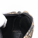 Christian Dior Trotter Canvas Shoulder Bag Navy Gold Auth 147391-19