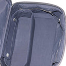 HERMES Vanity Her Line Cosmetic Pouch Canvas Gray Auth 147392-10