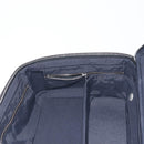 HERMES Vanity Her Line Cosmetic Pouch Canvas Gray Auth 147392-20