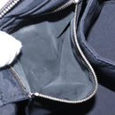 HERMES Vanity Her Line Cosmetic Pouch Canvas Gray Auth 147392-21