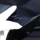 HERMES Vanity Her Line Cosmetic Pouch Canvas Gray Auth 147392-22