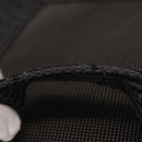 HERMES Vanity Her Line Cosmetic Pouch Canvas Gray Auth 147392-7