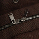 HERMES Her Line MM Tote Bag Canvas Brown Silver Auth 147393-10