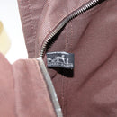 HERMES Her Line MM Tote Bag Canvas Brown Silver Auth 147393-18