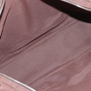 HERMES Her Line MM Tote Bag Canvas Brown Silver Auth 147393-11