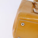 FENDI PETITE 2JOURS Hand Bag Leather Yellow Silver Auth 147396-16