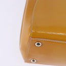 FENDI PETITE 2JOURS Hand Bag Leather Yellow Silver Auth 147396-18