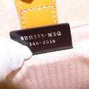 FENDI PETITE 2JOURS Hand Bag Leather Yellow Silver Auth 147396-12