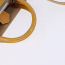 FENDI PETITE 2JOURS Hand Bag Leather Yellow Silver Auth 147396-7