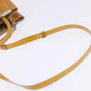 FENDI PETITE 2JOURS Hand Bag Leather Yellow Silver Auth 147396-8