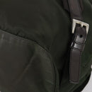 PRADA Backpack Nylon Khaki Silver Auth 147399-18