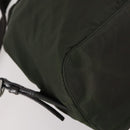 PRADA Backpack Nylon Khaki Silver Auth 147399-19