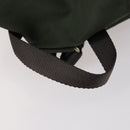 PRADA Backpack Nylon Khaki Silver Auth 147399-7