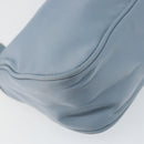 PRADA Accessory Pouch Nylon Light Blue Silver Auth 147400-14