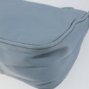 PRADA Accessory Pouch Nylon Light Blue Silver Auth 147400-15