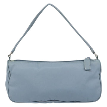 PRADA Accessory Pouch Nylon Light Blue Silver Auth 147400 - 0