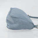 PRADA Accessory Pouch Nylon Light Blue Silver Auth 147400-3