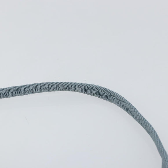 PRADA Accessory Pouch Nylon Light Blue Silver Auth 147400