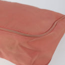 PRADA Accessory Pouch Nylon Pink Silver Auth 147401-14