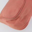 PRADA Accessory Pouch Nylon Pink Silver Auth 147401-15