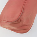PRADA Accessory Pouch Nylon Pink Silver Auth 147401-9
