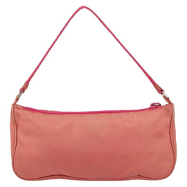 PRADA Accessory Pouch Nylon Pink Silver Auth 147401 - 0