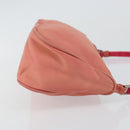 PRADA Accessory Pouch Nylon Pink Silver Auth 147401-3