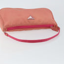 PRADA Accessory Pouch Nylon Pink Silver Auth 147401-7
