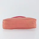 PRADA Accessory Pouch Nylon Pink Silver Auth 147401-5