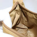 PRADA Accessory Pouch Nylon Beige Silver Auth 147402-20