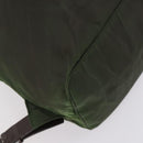 PRADA Backpack Nylon Khaki Silver Auth 147403-19