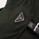 PRADA Backpack Nylon Khaki Silver Auth 147403-20