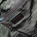 PRADA Backpack Nylon Khaki Silver Auth 147403-23