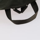 PRADA Backpack Nylon Khaki Silver Auth 147403-7