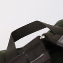 PRADA Backpack Nylon Khaki Silver Auth 147403-14