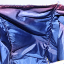 PRADA Tote Bag Nylon Leather Blue Silver Auth 147405-21