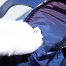 PRADA Tote Bag Nylon Leather Blue Silver Auth 147405-12