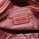 PRADA Shoulder Bag Leather Pink Gold Auth 147407-19