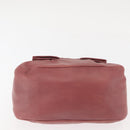 PRADA Shoulder Bag Leather Pink Gold Auth 147407-5