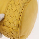 BOTTEGA VENETA INTRECCIATO Shoulder Bag Leather Yellow Auth 147408-9