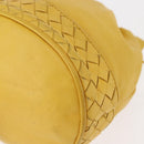 BOTTEGA VENETA INTRECCIATO Shoulder Bag Leather Yellow Auth 147408-14