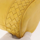 BOTTEGA VENETA INTRECCIATO Shoulder Bag Leather Yellow Auth 147408-15