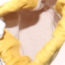 BOTTEGA VENETA INTRECCIATO Shoulder Bag Leather Yellow Auth 147408-11