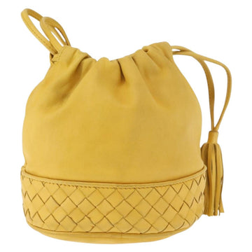 BOTTEGA VENETA INTRECCIATO Shoulder Bag Leather Yellow Auth 147408 - 0