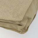 CHANEL Hand Bag Coated Canvas Beige Gold CC Auth 147411-9