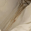 CHANEL Hand Bag Coated Canvas Beige Gold CC Auth 147411-10